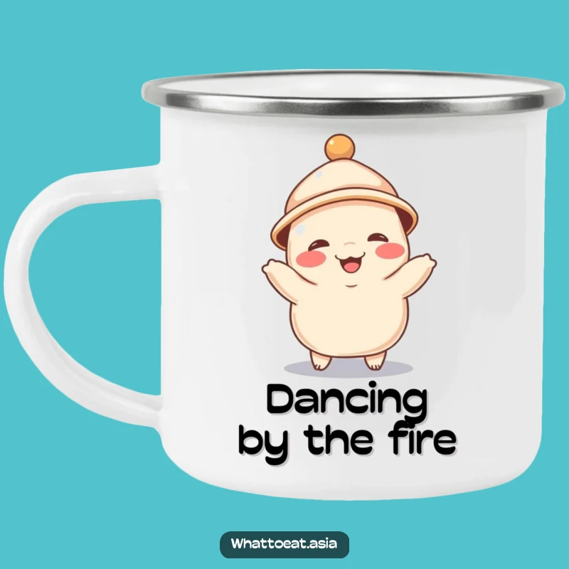 Funny Dumpling Dance Camping Mug: Giggle Through Your Adventures!
