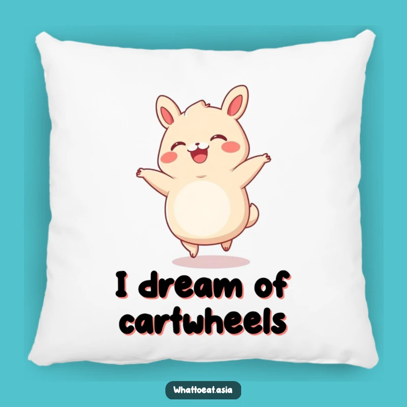 Funny Bao Bun Cartwheel Pillow: Comfy Cuddles with Funny Delight, Perfect Gift!