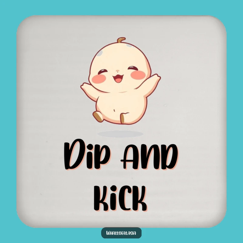 Funny Dumpling Coaster: Giggling Legs Protection, Quirky Gift!