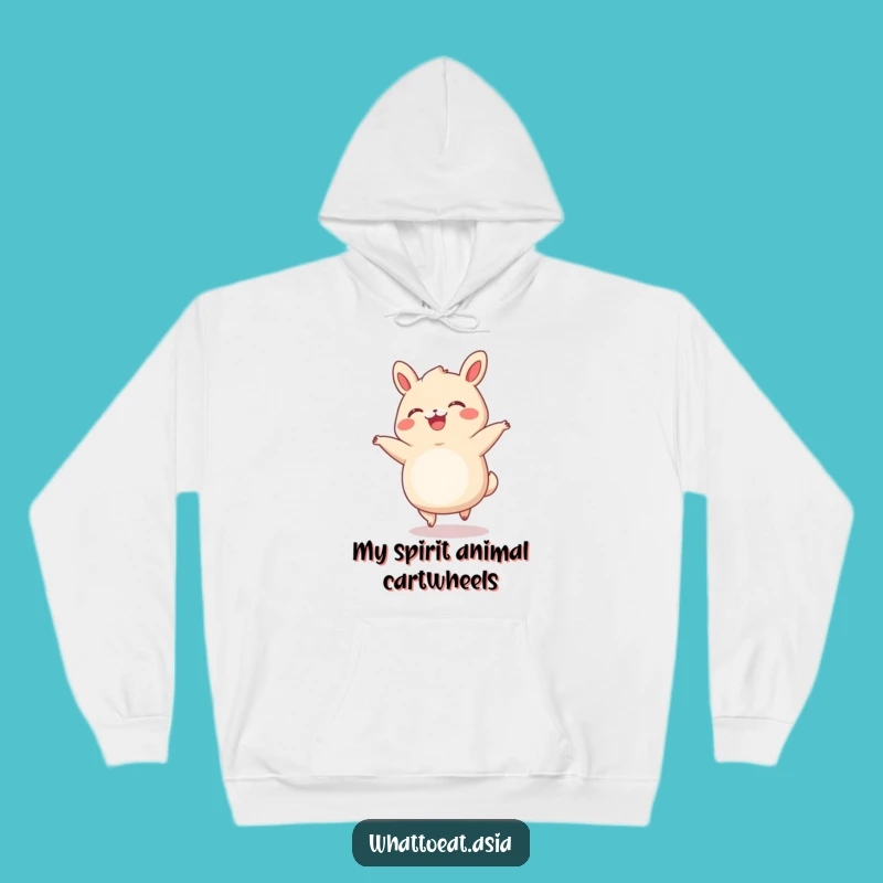 Funny Bao Bun Cartwheel Hoodie: Cozy Up with Comical Delight, Great Gift!