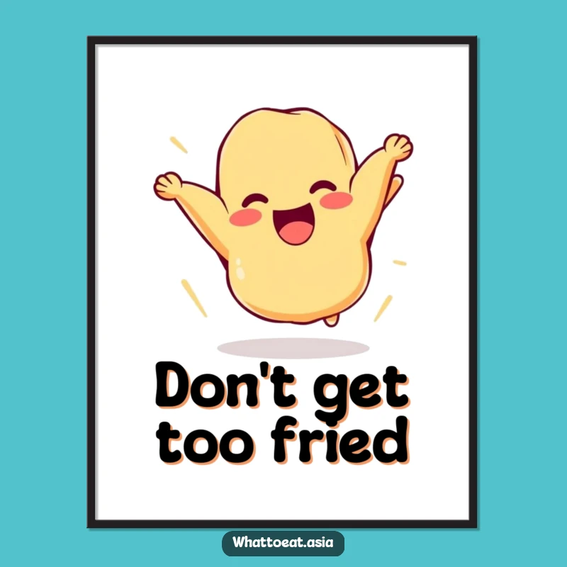 Free Printable Wall Art: Flipping Tempura Funny Downloadable Decor