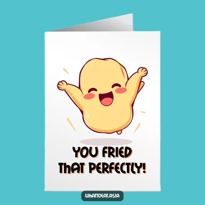 Free Printable Congrats Card: Flipping Tempura Funny Downloadable Greeting