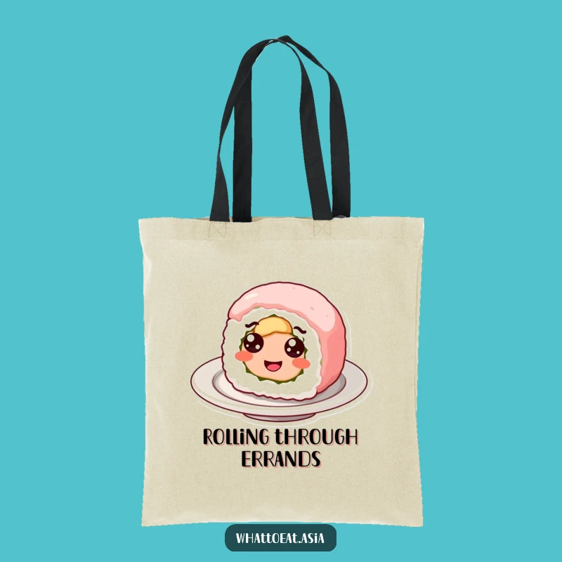 Funny Sushi Roll Tote Bag: Carry Your Funky Eats in Style!